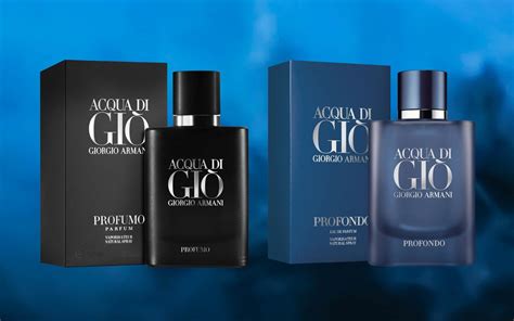 acqua di gio profumo vs profondo